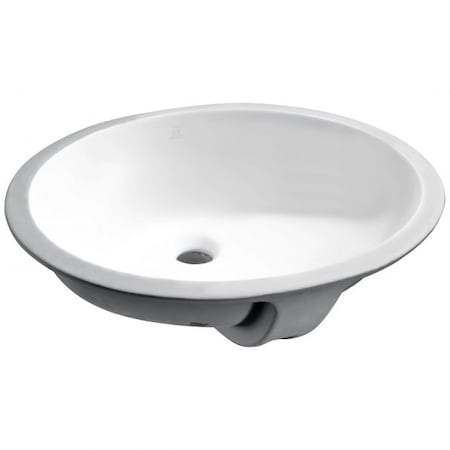 Anzzi Pegasus 18.25" Ceramic Undermount Sink Basin in White LS-AZ103